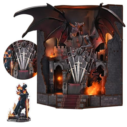 CCCDF Throne of Blades Book Nook Kit, DIY Miniature Dollhouse - color: Throne of Blades