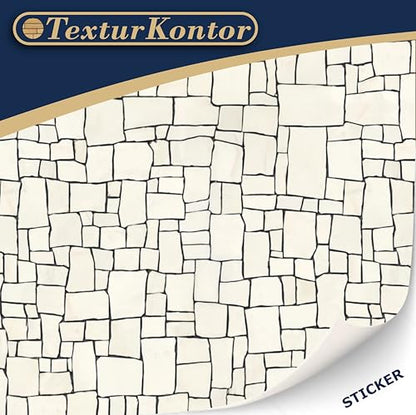 3 Sheets Self Adhesive Floor Tiles for Dollhouse 1:12 Scale (Broken Mosaic) - style: Broken Mosaic
