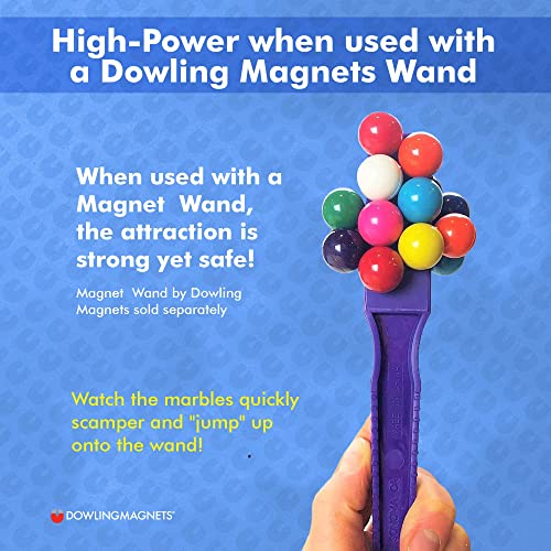Dowling Magnets - 736606 Magnet Marbles (.63 inch in Diameter), Clear Dish, Small, Set of 20