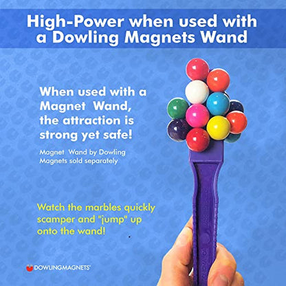 Dowling Magnets - 736606 Magnet Marbles (.63 inch in Diameter), Clear Dish, Small, Set of 20