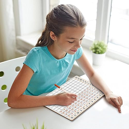 SCRIBBLEDO Multiplication Dry Erase Board 11x14, 12 Practice Problems