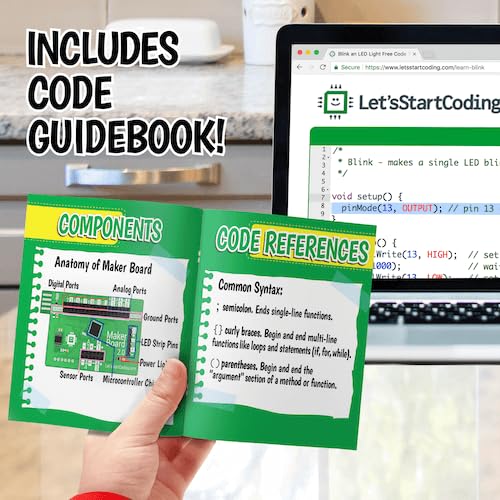 Ultimate Coding Kit for Kids 8-12+. Coding Game for Tweens with 100+ Free Code & STEM Projects. Girls & Boys Learn STEM Hands-On with C++ Programming. Makes a Great Gift for Techy Teens.