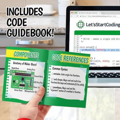 Ultimate Coding Kit for Kids 8-12+. Coding Game for Tweens with 100+ Free Code & STEM Projects. Girls & Boys Learn STEM Hands-On with C++ Programming. Makes a Great Gift for Techy Teens.