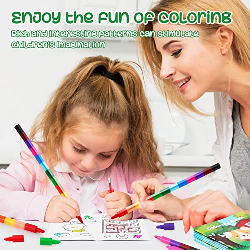 BenLouis 24 Pcs Farm Animals Mini Coloring Books for Kids Party Favors - style: Farm