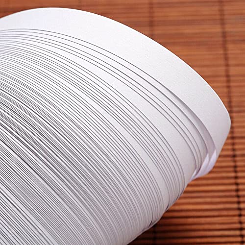 ODETOJOY White Quilling Paper Strips for Crafts Paper Quilling 3mm/5mm/7mm/10mm Set-120pcs, 54cm - size: 1.5/3/5/7/10mm set
