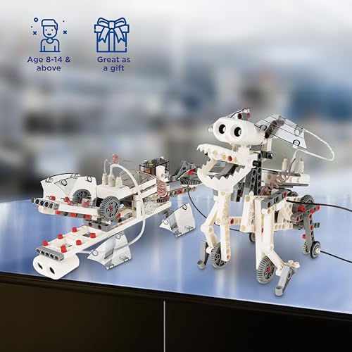 Thames & Kosmos | Robotics Smart Machines | Robotics for Kids 8 and up | STEM Kit builds 8 Robots | Full Color Manual to help with assembly | Requires tablet or smartphone | Parents' Choice Gold Award
