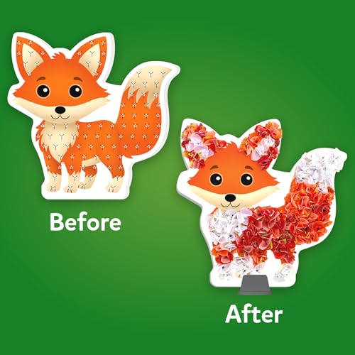 Skillmatics Poke-in Art – Animals, Wood Craft Kit, Gift for Boys & Girls - style: 4. Animals