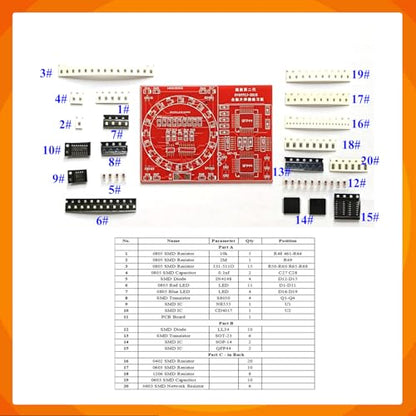 Soldering Practice Kit - 4-in-1 SMD & SMT DIY Electronic Kits | Soldering Training Board for Beginners, Hobbyists, and Students | Perfect for Learning Surface Mount Soldering Techniques