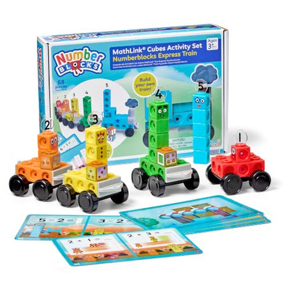 hand2mind Numberblocks Express Train MathLink Cubes Activity Set, Ages 3+