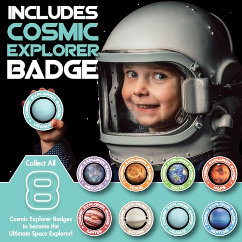 Cosmic Dig Kit by Big Discoveries - Explore the Planets of the Solar System with Gem & Fossil Excavation Kits for Kids | STEM Toy Science Dig Kits with Gemstones for Boys and Girls - style: Uranus