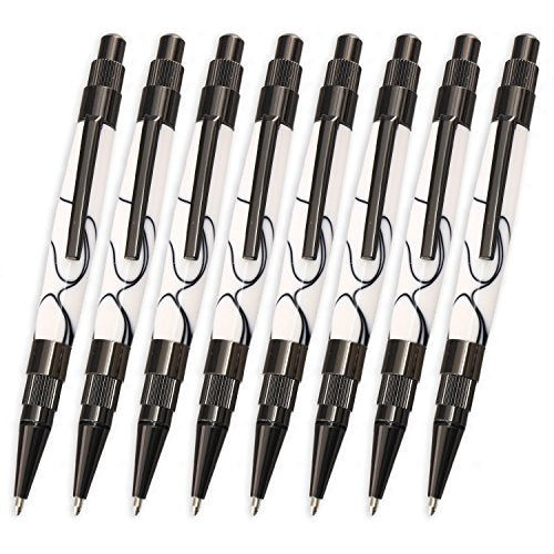 Legacy Woodturning, Gear Click Pen Kit - Gun Metal, 8 Pack, Woodworking Project Kit