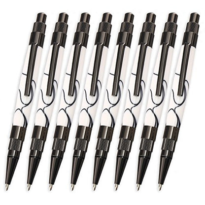 Legacy Woodturning, Gear Click Pen Kit - Gun Metal, 8 Pack, Woodworking Project Kit