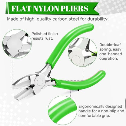 Mudder 2 Pcs Jewelry Making Tool 6 in 1 Bail Making Plier,Red and Green - color: Red and Green