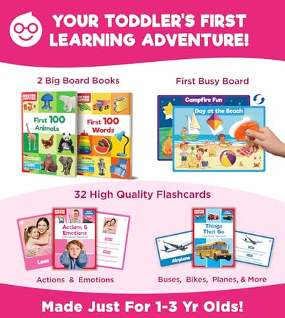 Doctor Jupiter Girls' First Box of Learning Toy Set for Kids Ages 1-3 Year Old - style: Girls' First Box of Learning: 1+