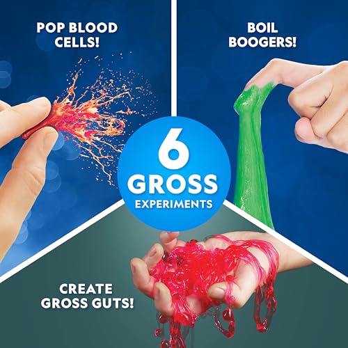 National Geographic Gross Science Kit Chemistry Toy for Ages 8-12 - style: 16 Gross Experiments