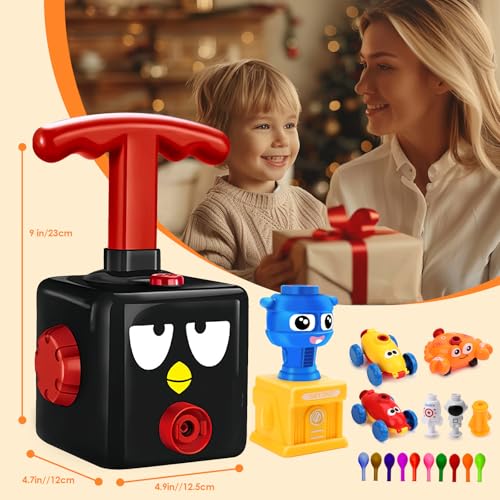 Balloon Launcher Car Toy Set, Balloon Powered Car for Kids 3+, Party Supplies, Blackbird