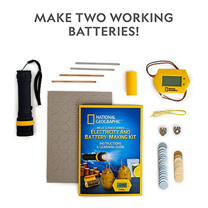National Geographic Battery Making Science Kit with 2 STEM Projects - style: Electrical Science