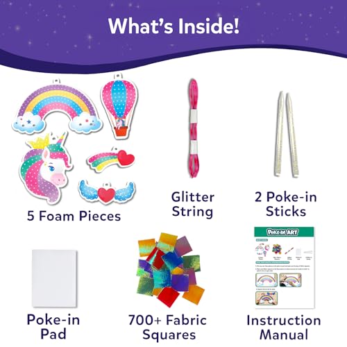 Skillmatics Poke-in Art – Magical Unicorns, Wood Craft Kit, Gift for Kids - style: 4. Unicorn Dream Décor