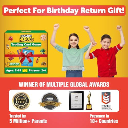 Butterfly EduFields Healthy Heroes Fun Family Card Game for Kids Ages 7+ - style: Card Game