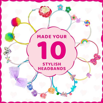 Ambesi DIY Headband Making Kit for Girls Ages 5-12 - Arts & Crafts Gift Set