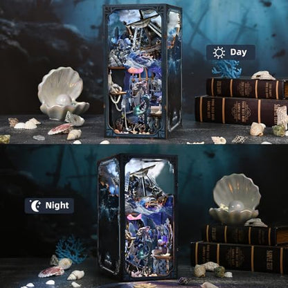 CCCDF Book Nook Kit, DIY 3D Wooden Puzzle Song of The Sirens - color: Song of the Sirens