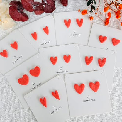 Xaekicr Heart Shape Polymer Clay Cutters Set – 10PCS Clay Earring Cutters for Polymer Clay Jewelry Making, Valentines Day Clay Tools and Molds for DIY Crafts - color: C color