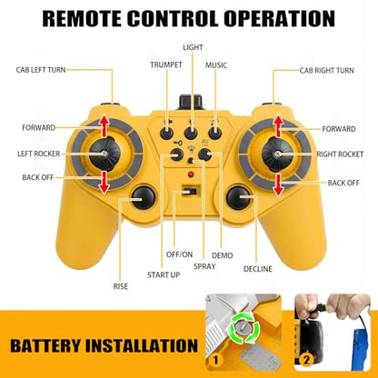 Remote Control Excavator Toys, Rc Digger Construction Vehicles