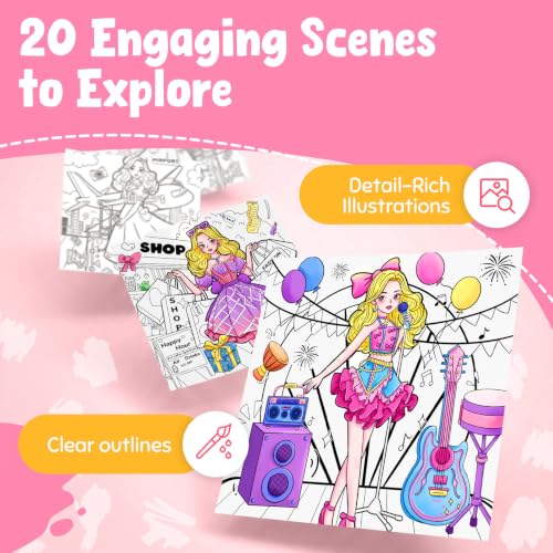JoyCat Find & Color Paint with Water Coloring Books for Toddlers - style: Fashion Princess