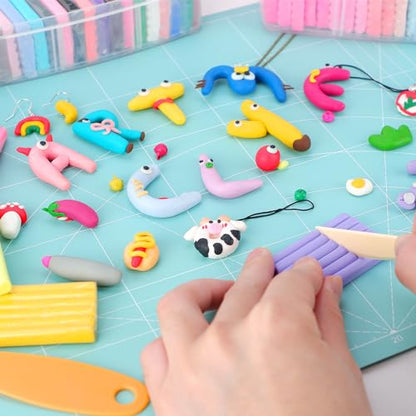 Artme Polymer Clay, 116 Colors Oven Bake Modeling Clay Starter Kits for Kids, Creative Polymer Clay Kit with Sculpting Tools and Jewelry Accessories, Non-Toxic, Ideal DIY Gifts for Adults and Teens