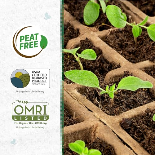Back to the Roots Grow Kit Refill Pack - size: 3 inches x 4.125 inches x 10 inches, style: Seed Starting Trays 5x10ct