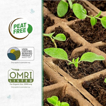 Back to the Roots Grow Kit Refill Pack - size: 3 inches x 4.125 inches x 10 inches, style: Seed Starting Trays 5x10ct