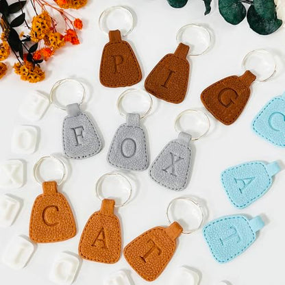 Xaekicr 26PCS Alphabet Polymer Clay Cutters Set – Uppercase Letter Clay Cutters for Polymer Clay Molds, Clay Tools for DIY Crafts, Leather, Baking - color: F color