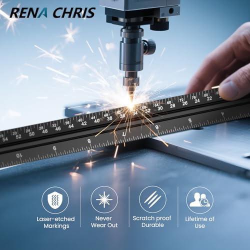 Rena Chris Architectural Scale - 12" Aluminum Triangular Scale Ruler, Black - color: Black