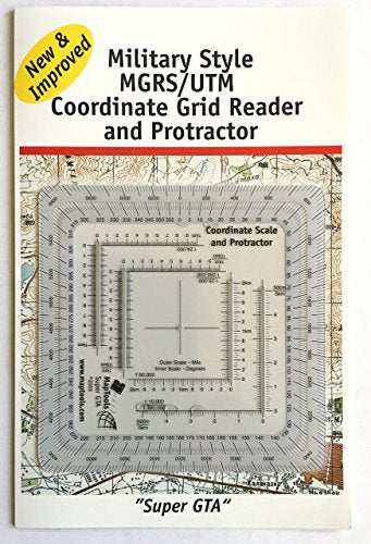 MapTools Improved Military Style MGRS/UTM Coordinate Grid Reader, and Protractor