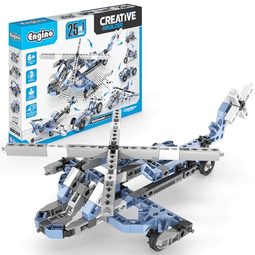 Engino: Creative Builder - 25-in-1 Multimodel Series, Toy Vehicles Brick Set, Snap Assembly Construction, Young Engineer & Mechanic STEM Kit, Kids 6+ - style: 25 Multimodel Set