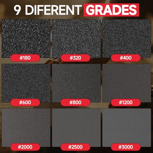 Shinboc 20 PCS Sanding Sponge 2000 Grit, Hook and Loop Sandpaper Block - style: 2000 Grit