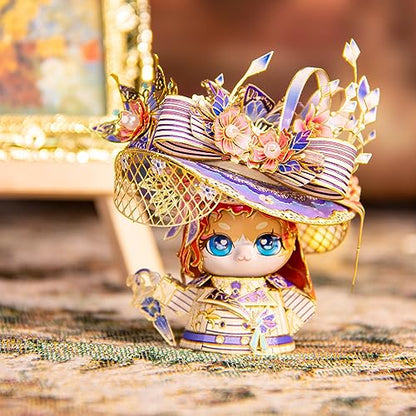 MU 3D Metal Puzzle for Adult Titanic Rose and Jack Cat Figure Kitty Model Assembling, Titanic Movie Collectibles Metal Model Kits Miniature Building, Brain Teaser Love Gift Home Decor Birthday Gift - style: Rose Kitty