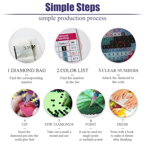 WUDWL 3 Pack Diamond Art Kits for Adults Diamond Painting Kits for Aduls - color: Q-023
