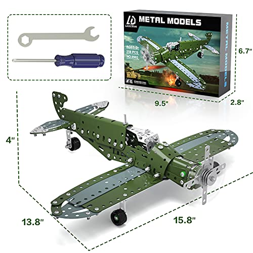 Lucky Doug Building Toys Model Airplane Set - DIY Building Stem Projects Toys for Kids Boys Ages 8-12, Assembly Science Toys for Model Fans - style: 9902