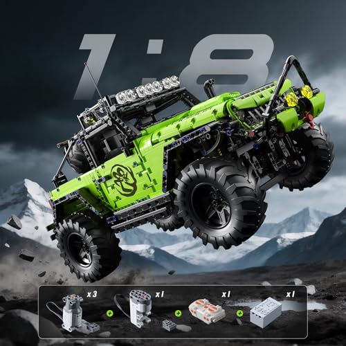 RC Off-Road Vehicle Build kit 1:8 Model Car Building Block Set - color: Style2
