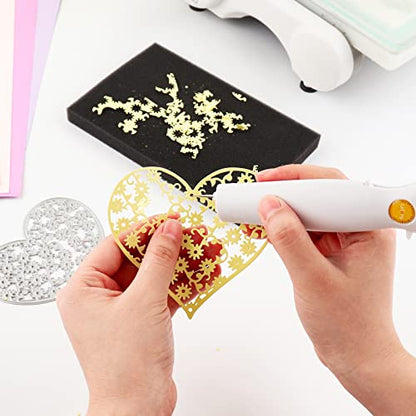 Craft 3 in 1 Multipurpose Craft Tool Set, Die Brush, 3-in-1 Weeding Tool, Brush, Scrape, Pierce, Embossing and Die Cutting Accessory, Retractable Design, DIY Scrapbooking Supplies Die Paper Remover - color: Craft Tool Set