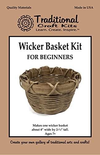 Traditional Craft Kits Beginner Basket Weaving Kit Set of 6