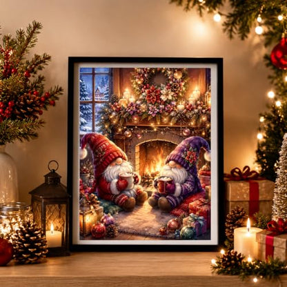 AUKELHJ Christmas Diamond Art Kits for Adults, Diamond Painting, 12x16 Inch - color: 03-Christmas, size: 12X16 inch