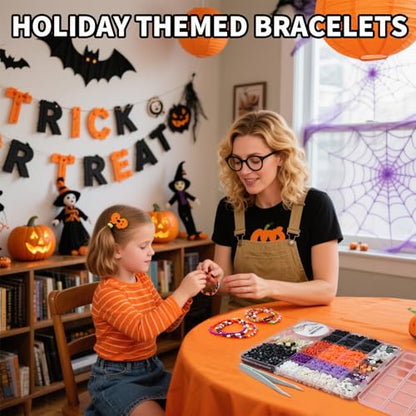 YMSDZHL 3300PCS Halloween Polymer Clay Bead Friendship Bracelet Making Kit - size: 3300+PCS
