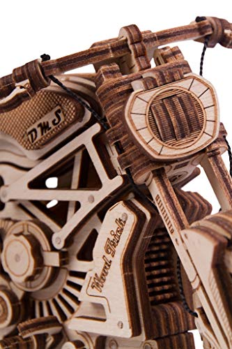 Wood Trick Motorcycle 3D Wooden Puzzles for Adults to Build
