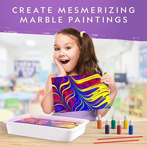 National Geographic Marbling Paint Craft Kit to Create Marble Art for Kids - style: Paint Marbling Kit