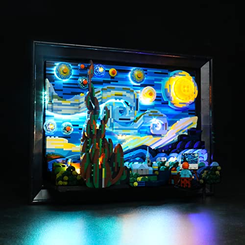 LED Lighting Compatible with LEGO The Starry Night 21333, Light Kit Compatible with LEGO Vincent Van Gogh Wall Art 21333, Giving Light to Model, NOT Included The Model Set(RC Model)