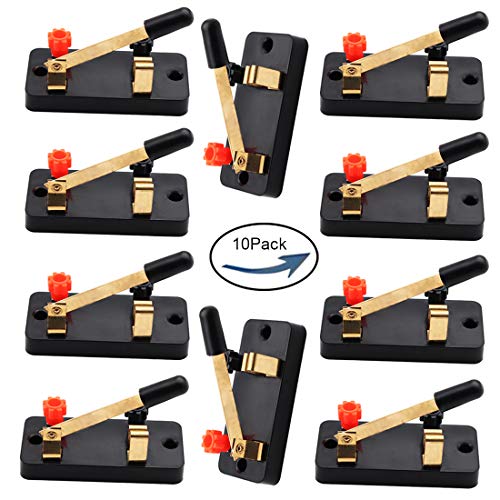 XFFCSEC10PCS Knife Switch for Building Basic, Parallel & Series Circuits - color: Single Pole Single Throw Switch(10pcs)
