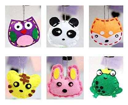 Adam Victor Kids DIY- First Sewing Kit for Kids, Learn to Sew DIY Craft Kits, Lovely Animals Style- Frog, Owl, Fox, Rabbit, Panda and Tiger, Ages 12+ - color: orange
