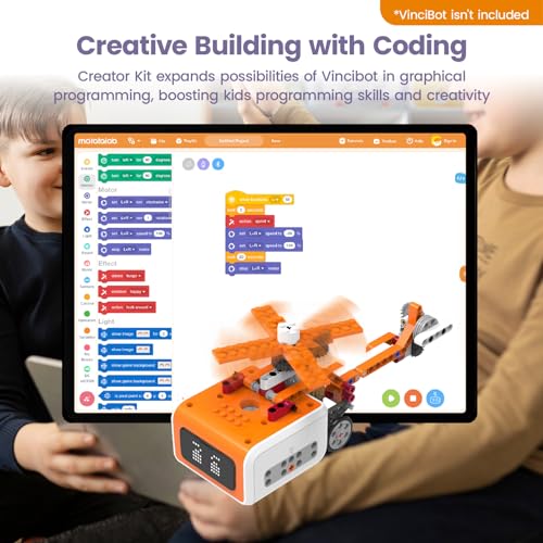 Vincibot Coding Robot with Creator Kit and Inventor Kit for Kids 8-12